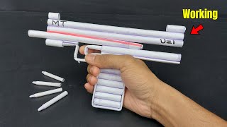 Most Powerful Paper Gun UZI That Shoots Paper Bullets | Free Fire Paper  Gun UZI | Paper Gun |How to