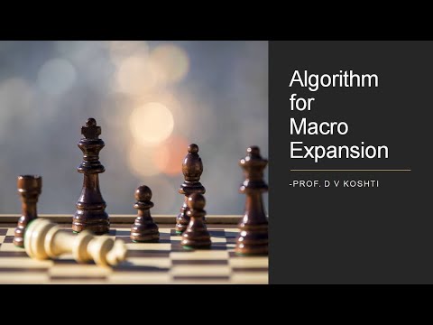 Lecture 46 Macro Expansion Algorithm