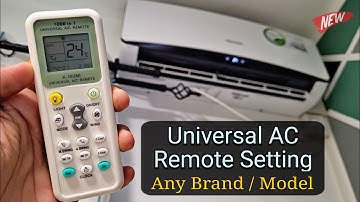 [New] Universal AC Remote Setting | Chunghop K 1028E Setup (Any Brand/Model)