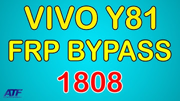 VIVO Y81(1808) FRP BYPASS BY MRT DONGLE