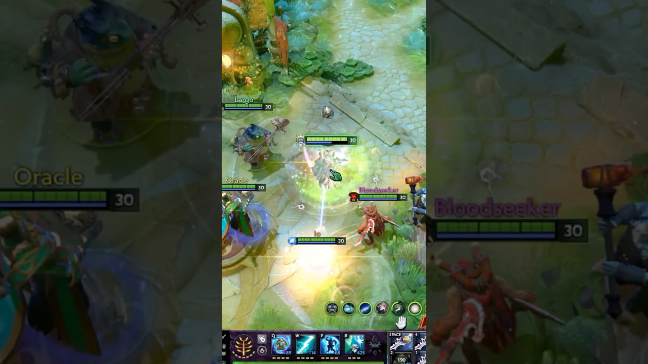 Zeus, Bloodseeker, Io, Oracle и Largo ТОП СВЯЗКИ | в патче 7.40 #dota2 #dota2gameplay #shorts