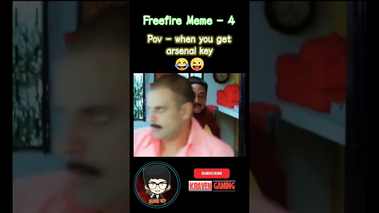 when you get arsenal key 😂 free fire 👹 