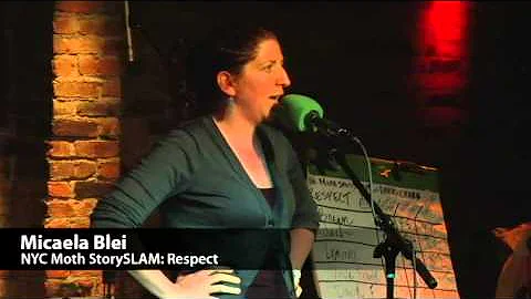 Micaela Blei Moth StorySLAM winner: RESPECT