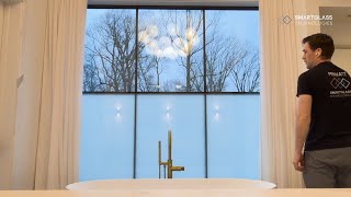 Smart Glass Privacy for Bathroom Windows
