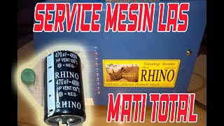 TUTORIAL SERVICE MESIN LAS RHINO BLACK 900W MMA 120 MATI TOTAL