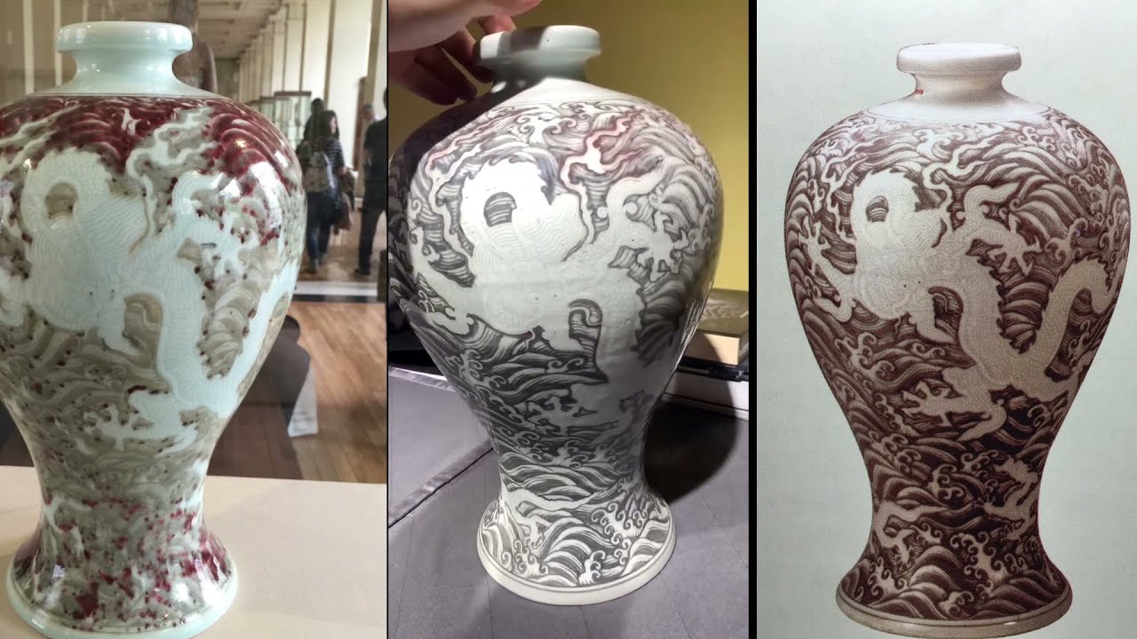 嘉德秋拍出重器：第三件永乐釉里红白刻龙纹梅瓶面世