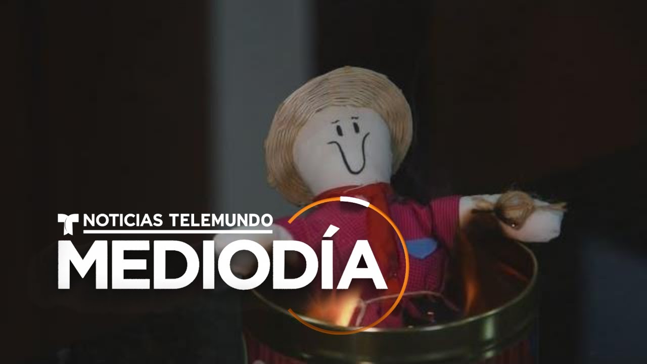 Las calles de Colombia ya se llenan de muñecos de año viejo | Noticias Telemundo