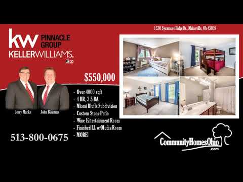 1530 Sycamore Ridge Dr, Maineville, OH home video tour