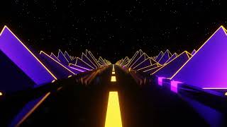 Purple and Yellow Mountain Road Background VJ Loop in HD