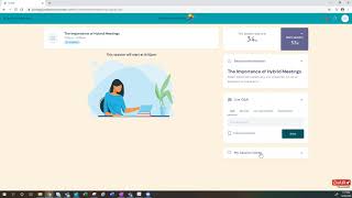 How to use the virtual event portal