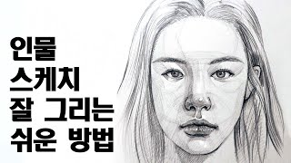How to draw portrait sketches easily