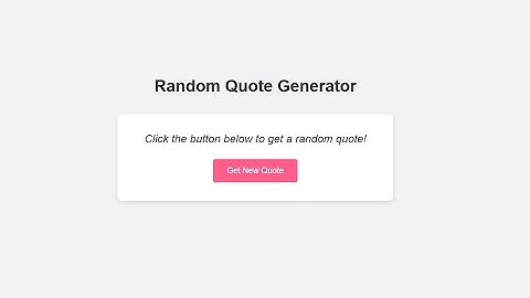 Random Quote Generator with HTML, CSS, and JavaScript | Step-by-Step Guide