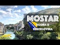 Mostar Walking Tour - Bosnia &amp; Herzegovina 🇧🇦 [4k 60fps] with Captions | Bridge, Bazaar, Streets