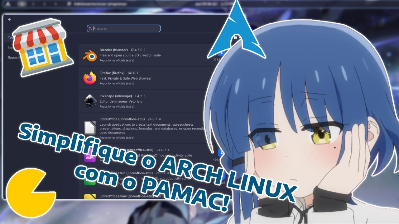 PAMAC: Simplifique o Gerenciamento de Pacotes no Arch Linux! - YouTube