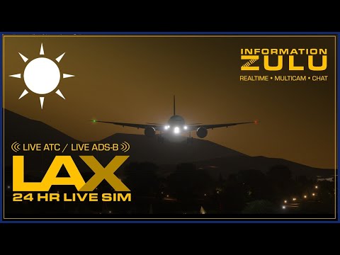 ✈️ LAX LIVE SIM | Morning Pacific Arrivals 6a–3p | ADS-B + Real ATC | KLAX LAX | APR 11 2026