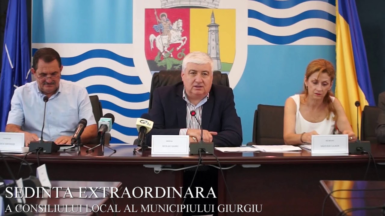 SEDINTA EXTRAORDINARA A CONSILIULUI LOCAL AL MUNICIPIULUI GIURGIU 13.06.2019