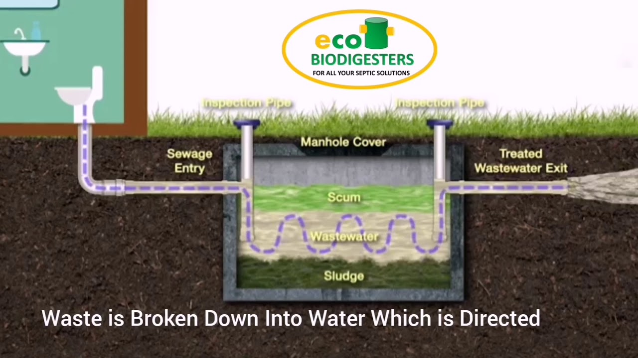 Biodiffuser Septic Septic BioDigester At A Glance - YouTube