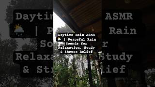 Daytime Rain ASMR 🌦️ | Peaceful Rain Sounds for Relaxation, Study &amp; Stress Relief