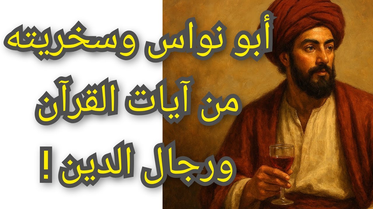 ماذا قال أبو نواس شاعر الخمر 🍷 عن الآيات القرآنية ورجال الدين وقصة توبته ! معلومة تاريخية