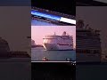 Adventure of the seas departed in PCV with cruise horn