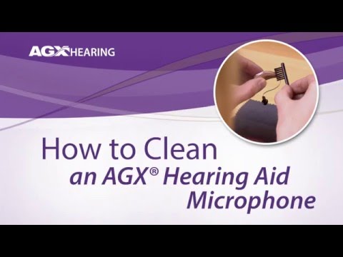Comment nettoyer le micro dans une aide auditive AGX RIC