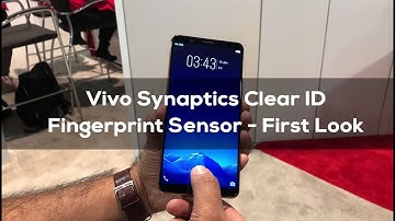 Vivo Synaptics Clear ID Fingerprint Sensor First Look