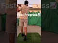 Slow swing, Fast🏌️♂️ Progress!📈➡️📉 #golf #golfswing #golfprogress #playbettergolf #sports #golfer