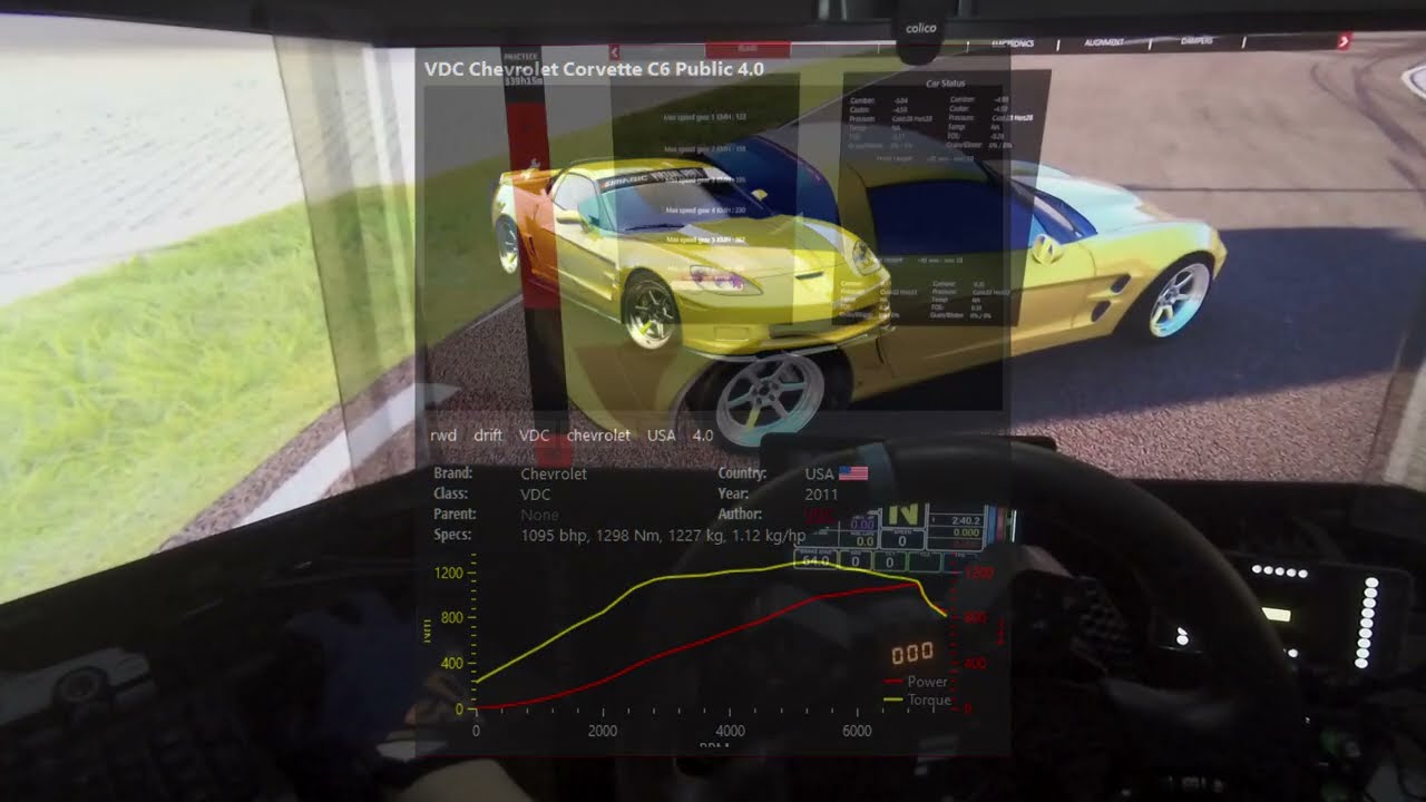 VDC Corvette C6 Practice with AI
