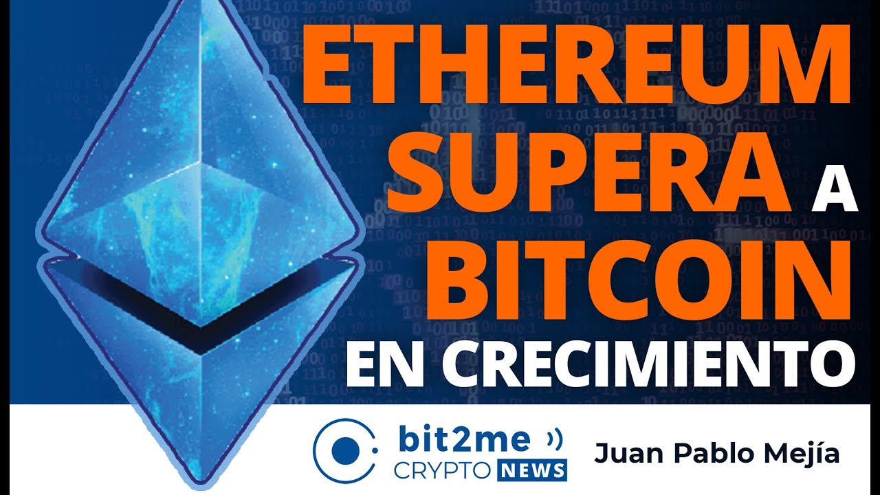 🔵 🎉 ETHEREUM SUPERA a BITCOIN en crecimiento - Bit2Me Crypto News