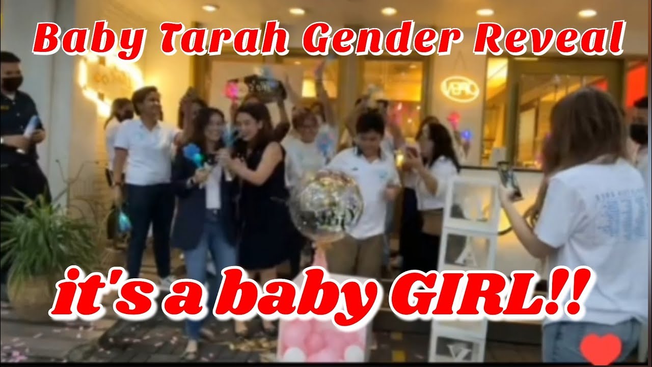 Baby Tarah Gender reveal....it's a baby GIRL!! YouTube