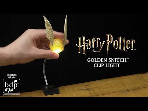 Paladone Harry Potter Officially Licensed Merchandise Golden Snitch Book Light Clip