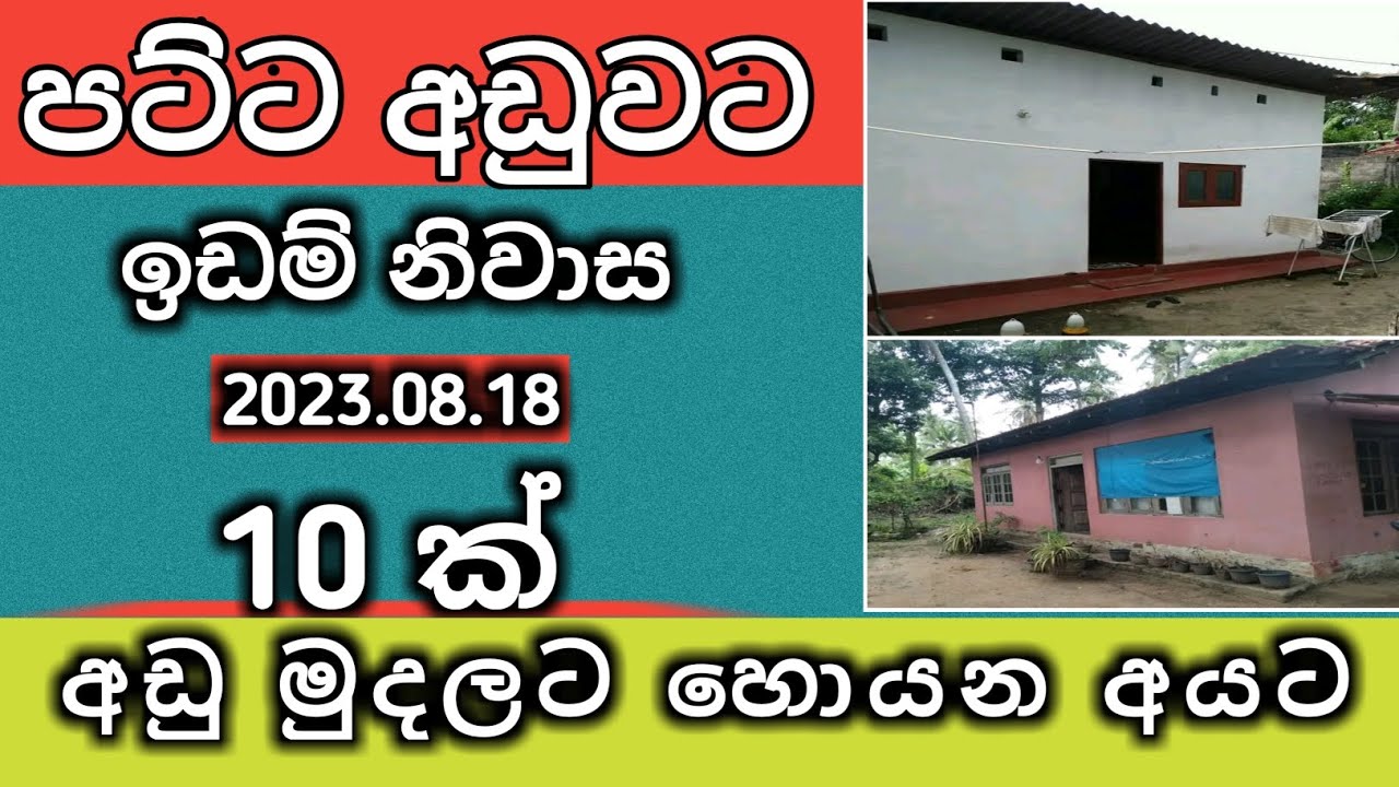 පට්ට අඩුවට ඉඩම් නිවාස 10 ක්/Sri lanka house and land sale/Aduwata idam