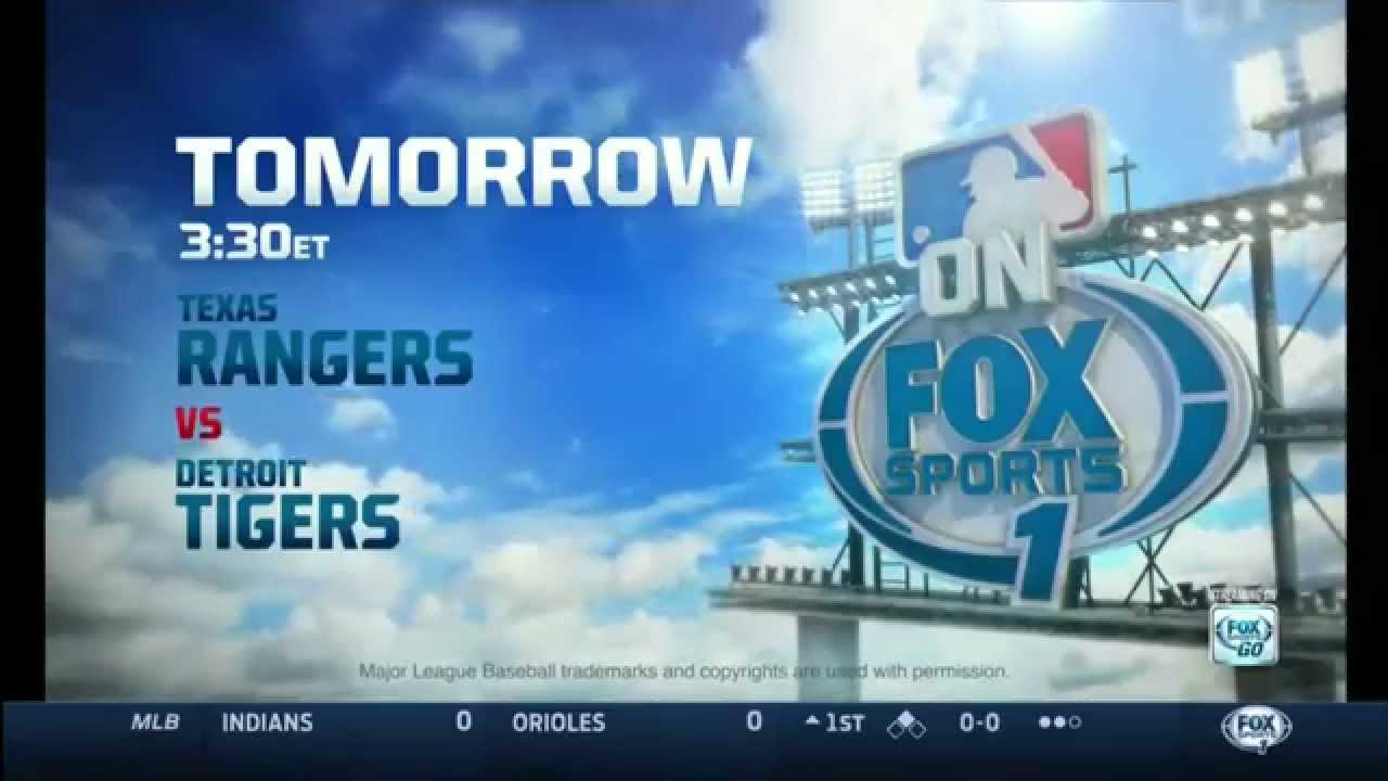 MLB ON FOX SPORTS 1 Rangers vs Tigers “CLOUDS” YouTube
