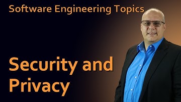 Software Engineering - 66 Security and Privacy