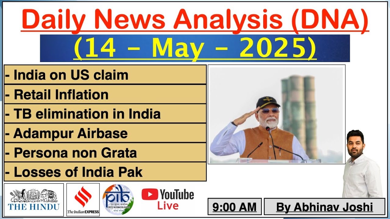 Current Affairs Today || 14 May 2025 || Newspaper Analysis || The Hindu ...