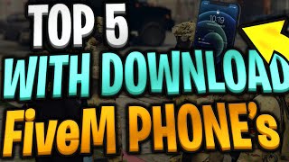 TOP 5 FiveM PHONE Scripts ⭐ WITH DOWNLOAD 💎 QUICK PREVIEW