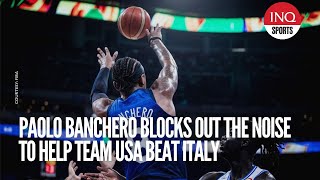 Paolo Banchero blocks out the noise to help Team USA beat Italy