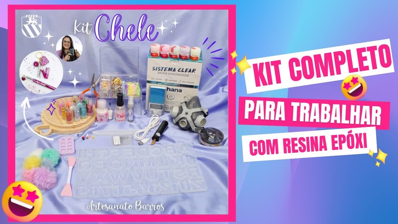 Kit Iniciante para trabalhar com RESINA EPÒXI