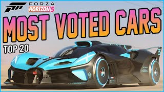 Forza Horizon 5  Top 20 Highest Voted Cars! *New Cars*