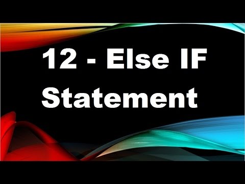 java tutorials urdu NFN 12   else if statements