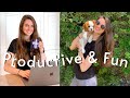 Day in the Life | A Productive (yet FUN) Vlog With Me in LA | My Puppy, Editing, Skincare, &amp; Workout