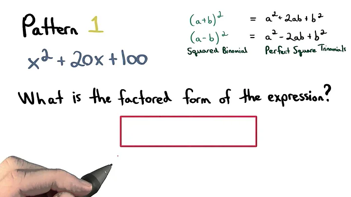 Factor Pattern 1 - Visualizing Algebra