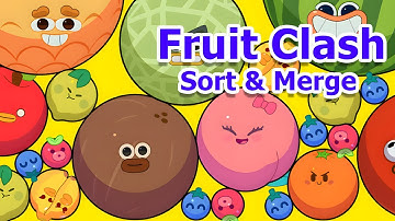 Fruit Clash - Sort & Merge Gameplay | iOS, Android, Puzzle Game