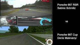 Nurburgring Porsche 997 Cup vs Porsche 997 RSR  GTR Evo