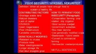 Details Matric revision: Geography: Paper 1 2010 (10/11): food security Guide