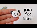 panda face with polymerclay #shorts