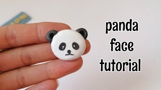 panda face with polymerclay #shorts screenshot 2