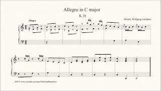Mozart, Allegro in C major, K.1b