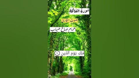تلاوة رائعة سورة الفاتحة بصوت القارئ همام صالح بن ضباب