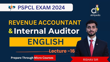 PSPCL Exam 2024 | RA / IA | English | Conjunctions | Lecture  -16 | Micro course | by abhipedia